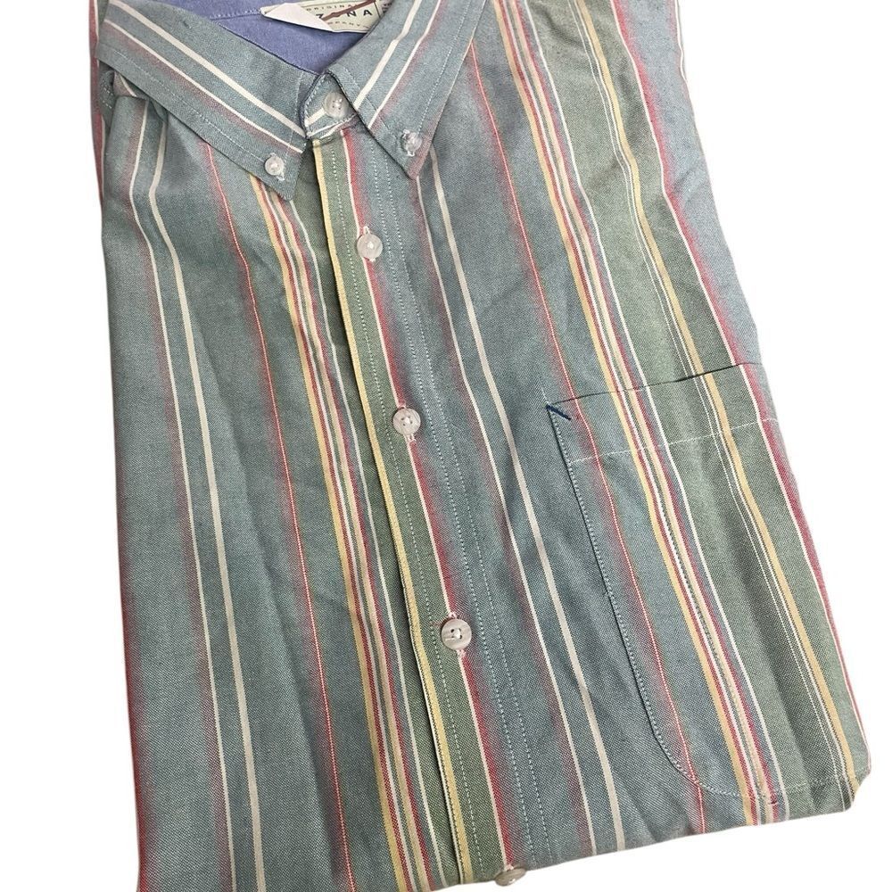 Arizona size 2XLT Striped Button-Up Shirt like new short sleeved